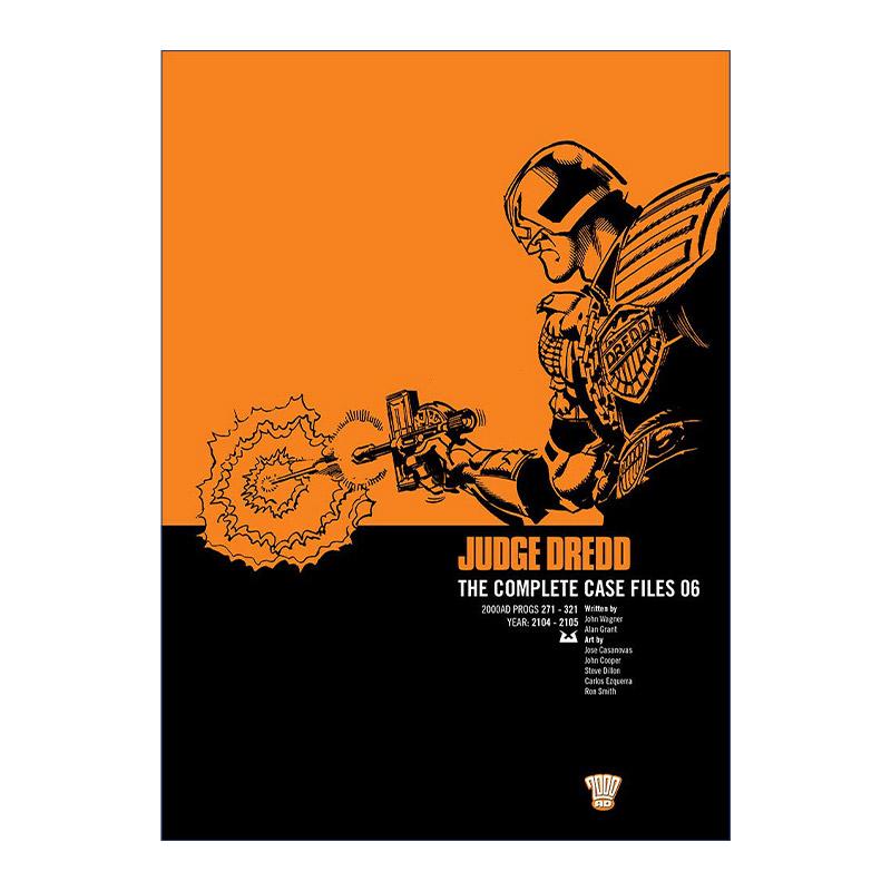 特警判官  英文原版 Judge Dredd Case File 6 漫画合集6 英文版 进口英语原版书籍 书籍/杂志/报纸 漫画类原版书 原图主图