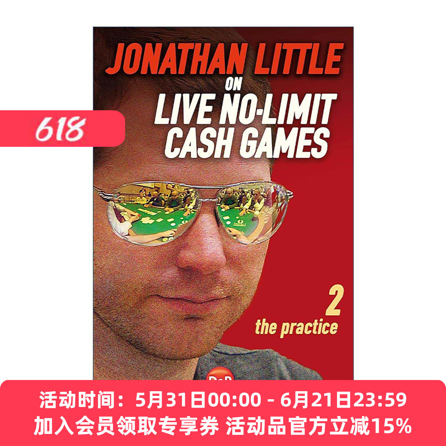 英文原版 Jonathan Little on Live No-Limit Cash Games Volume 2 无限额德州扑克现金游戏卷二 实践 英文版 进口英语原版书籍