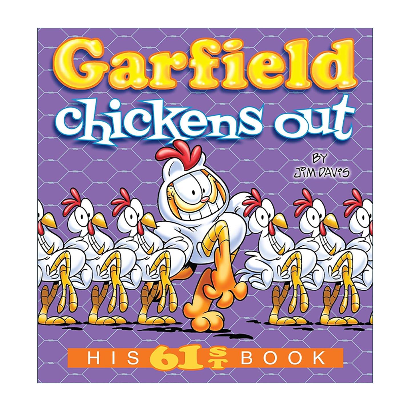 英文原版 Garfield Chickens Out His 61st Book 加菲猫 鸡跑出来啦 全彩漫画汇编 Jim Davis 英文版 进口英语原版书籍