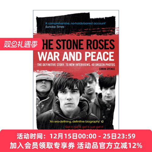 石玫瑰乐队传记  英文原版 The Stone Roses 兴衰背后的战争与和平 英文版 进口英语原版书籍