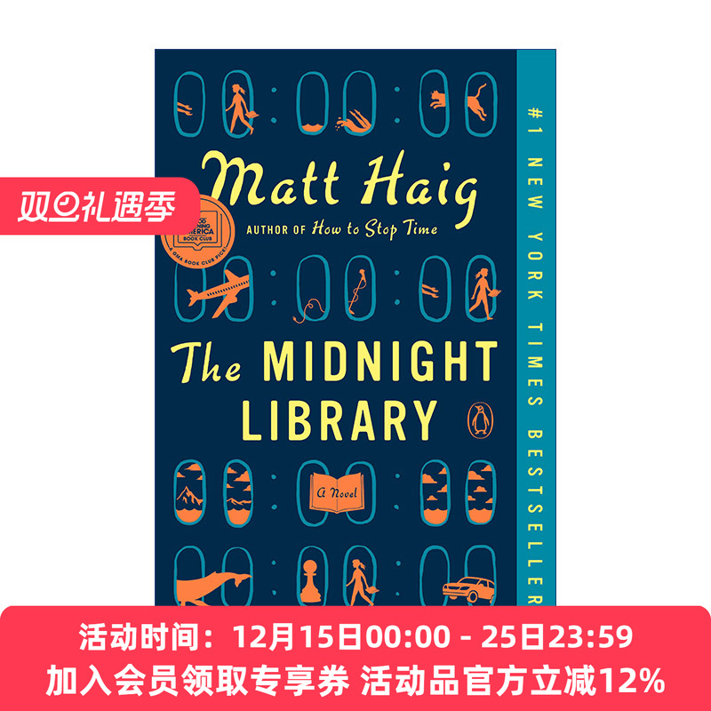 英文原版 The Midnight Library 午夜图书馆 Matt Haig 英文版 进口英语原版书籍