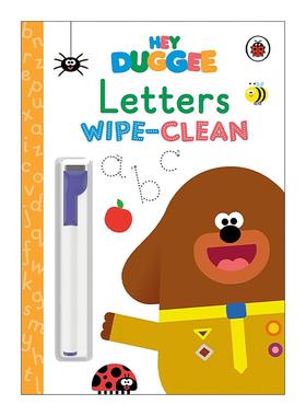 英文原版 Hey Duggee Letters 嗨道奇 学写字母 儿童启蒙可擦写纸板书 英文版 进口英语原版书籍