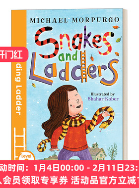 英文原版 Snakes and Ladders Reading Ladder Level 2 彩色香蕉系列分级读物-麦克莫波格Michael Morpurgo 英文版 进口英语书籍