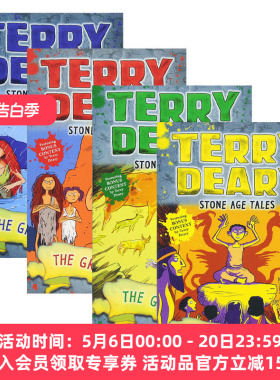 英文原版 Terry Deary's Historical Talesy Stone Age Tales 石器时代的故事4册 儿童章节桥梁小说 英文版 进口英语原版书籍