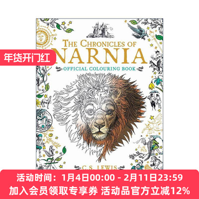 英文原版 The Chronicles of Narnia Colouring Book 纳尼亚传奇 涂色书 英文版 进口英语原版书籍