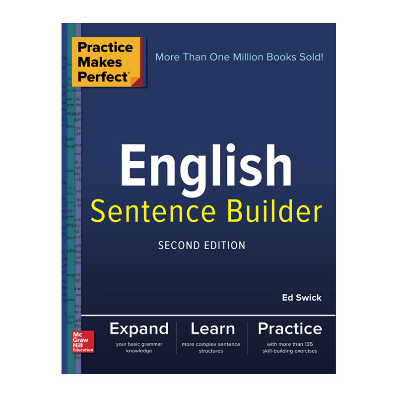 英文原版 Practice Makes Perfect English Sentence Builder 孰能生巧 英语造句 第2版 英文版 进口英语原版书籍