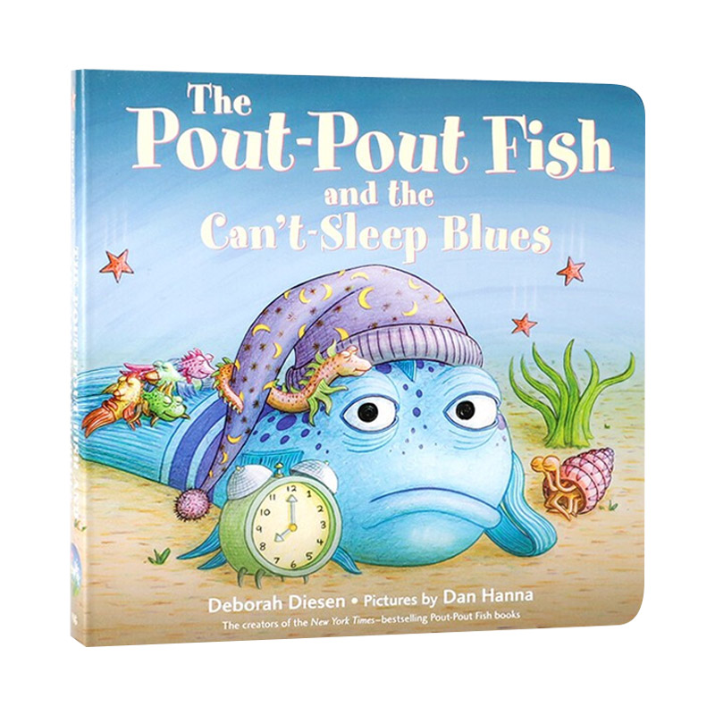英文原版绘本 Pout-Pout Fish And The Can'T-Sleep 噘嘴鱼和睡不着的人 英文版 进口英语原版书籍