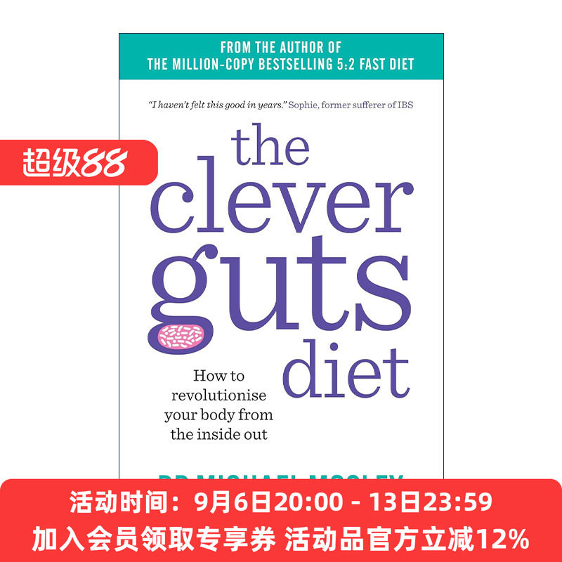 英文原版 The Clever Guts Diet 轻断食 完美瘦身的肠道革命 麦克尔?莫斯利 医学博士 Dr. Michael Mosley 进口英语原版书籍