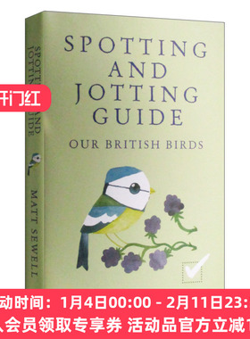 华研原版 英文原版 Spotting and Jotting Guide 观鸟指南 马特·休厄尔 精装 英文版 进口英语原版书籍