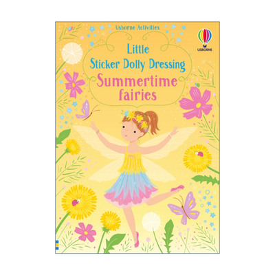 英文原版 Little Sticker Dolly Dressing Summertime Fairies 多莉贴纸 夏日仙女 英文版 进口英语原版书籍