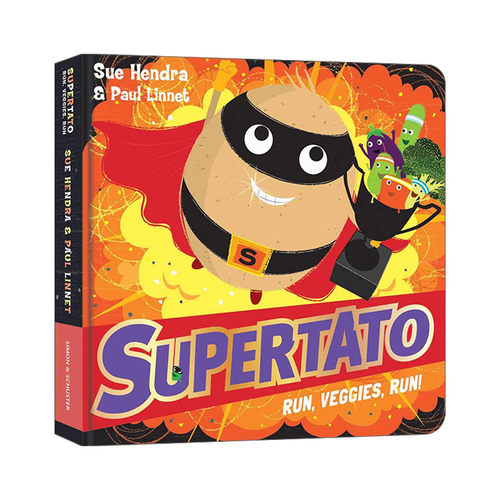 土豆超人蔬菜快跑 英文原版 Supertato Run Veggies Run Sue Hendra & Paul Linnet 纸板书绘本 英文版 进口英语原版书籍