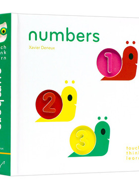 英文原版 TouchThinkLearn Numbers 触摸纸板书 数字 英文版 进口英语原版书籍