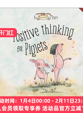 英文原版 Positive Thinking for Piglets A Horace and Nim Story 小猪的乐观思维 精装儿童绘本 英文版 进口英语原版书籍