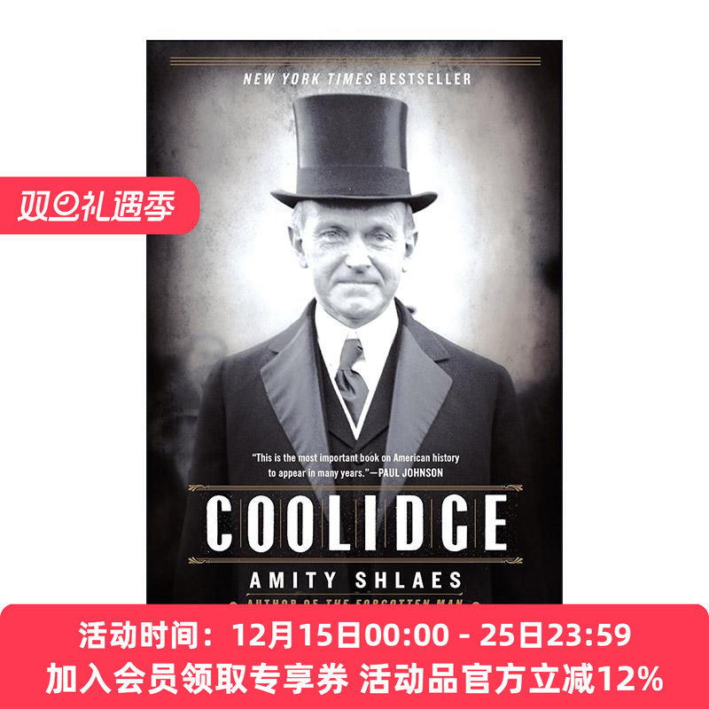 英文原版 Coolidge 柯立芝传 美国经济史专家Amity Shlaes 英文版 进口英语原版书籍