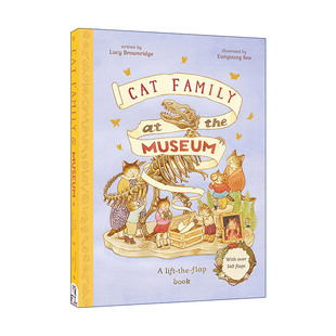 书籍 进口英语原版 翻翻书 Cat Family 儿童精装 Museum The 英文版 英文原版 猫猫家族 绘本 博物馆游记