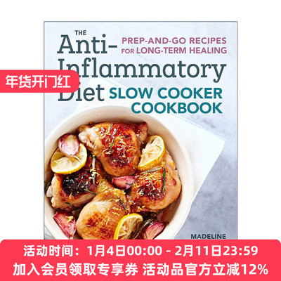 英文原版 The Anti-Inflammatory Diet Slow Cooker Cookbook 抗炎饮食慢炖食谱 英文版 进口英语原版书籍