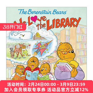 英文原版 The Berenstain Bears We Love the Library 我们都爱图书馆 贝贝熊绘本 英文版 进口英语原版书籍