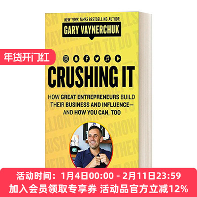 英文原版 Crushing It 我用博客赚了6000万 互联网营销中的个人品牌构建 英文版 进口英语原版书籍
