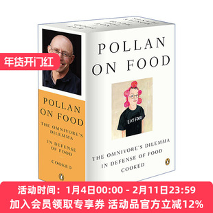 杂食者的两难  英文原版 Pollan on Food Boxed Set 为食物辩护 烹 三册盒装套装 Michael 英文版 进口英语原版书籍