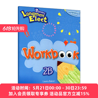 英文原版 Primary Longman Elect Workbook 2B 培生朗文小学英语练习册 英文版 进口英语原版书籍