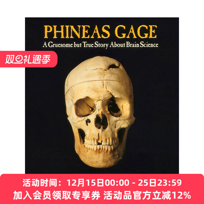 英文原版 Phineas Gage 菲尼斯盖奇  一个关于脑科学的可怕但真实的故事 英文版 进口英语原版书籍