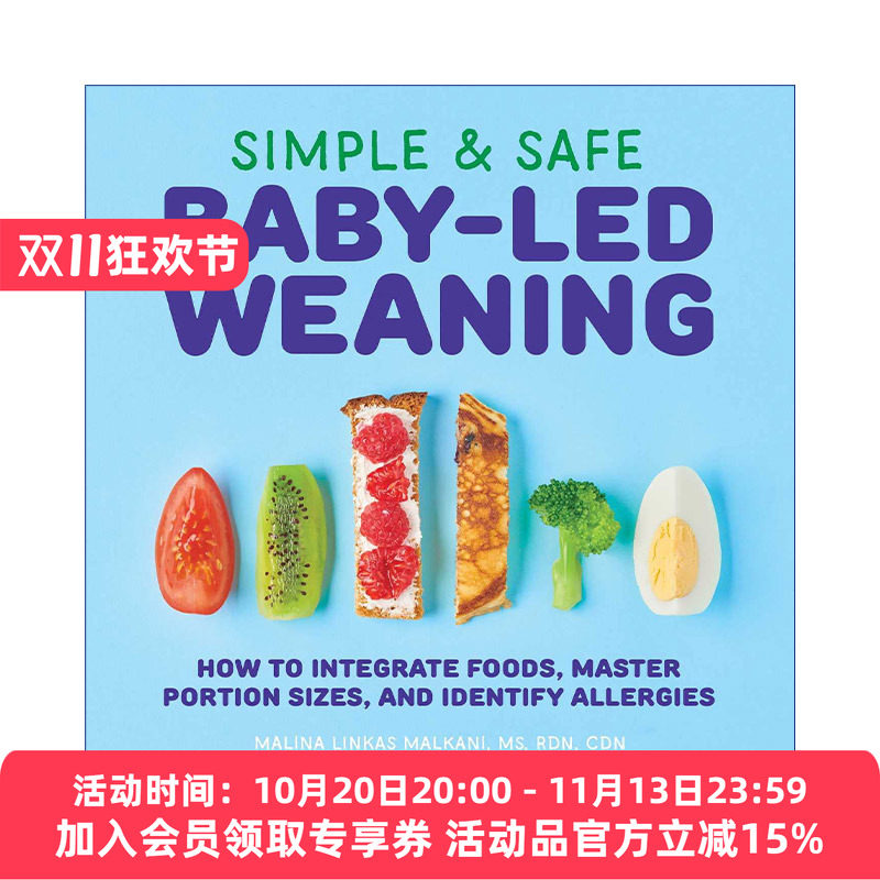 6-12个月宝宝的简单辅食 英文原版 Simple & Safe Baby-Led Weaning 断奶指南 英文版 进口英语原版书籍