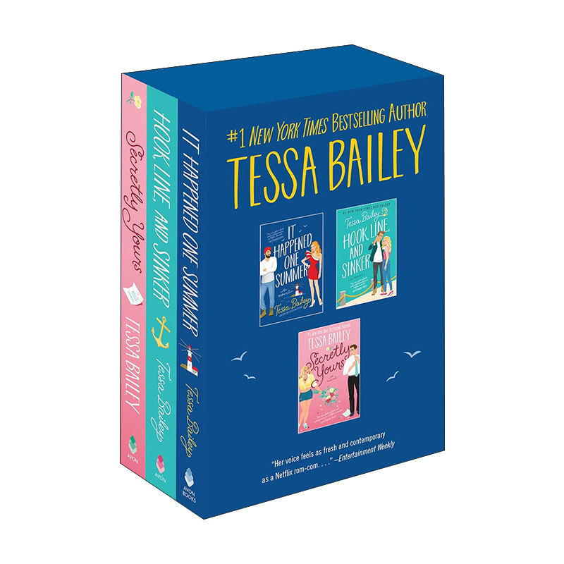 英文原版 Tessa Bailey Boxed Set 泰莎贝利浪漫爱情小说3册盒装 含爱在夏天1 爱在夏天2 秘密的你 英文版 进口英语原版书籍