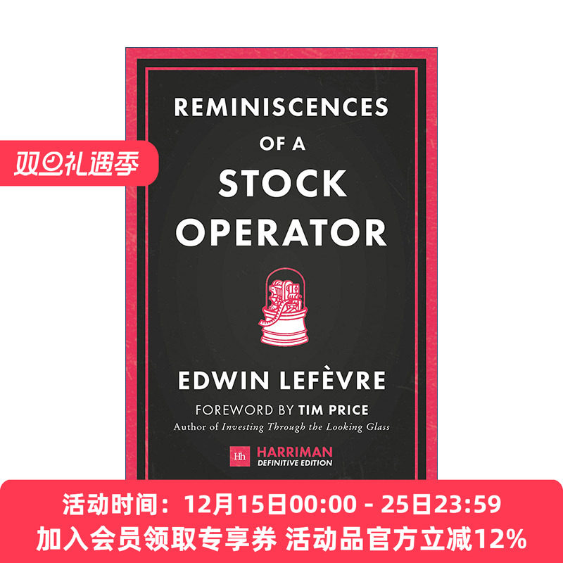 传奇的股票市场投机者杰西利弗莫尔的生活  英文原版 Reminiscences of a Stock Operator 精装 进口英语书籍