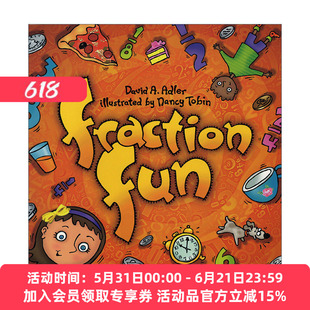英文原版 Fraction Fun 分数乐趣 儿童数学启蒙认知绘本 Nancy Tobin 英文版 进口英语原版书籍