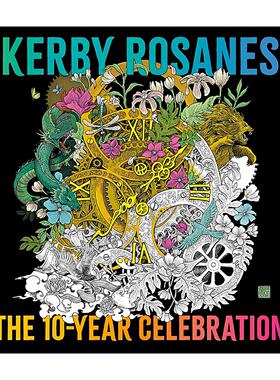 英文原版 Kerby Rosanes 克尔比罗萨内斯 十周年庆典 菲律宾插画家 着色涂色书 英文版 进口英语原版书籍