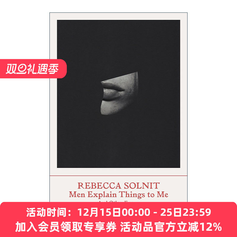 英文原版 Men Explain Things to Me 爱说教的男人 女性主义散文集 丽贝卡·索尔尼特 英文版 进口英语原版书籍