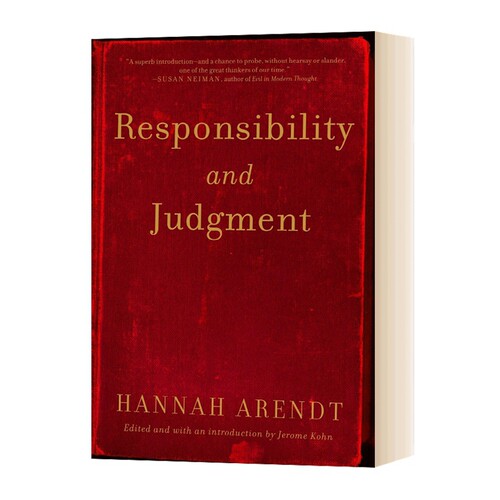 英文原版 Responsibility and Judgment 责任与判断 反抗平庸之恶 豆瓣推荐 英文版