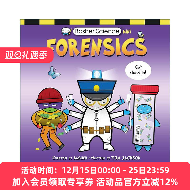 英文原版 Basher Science Mini Forensics 巴舍 酷酷的科学之法医 英文版 进口英语原版书籍