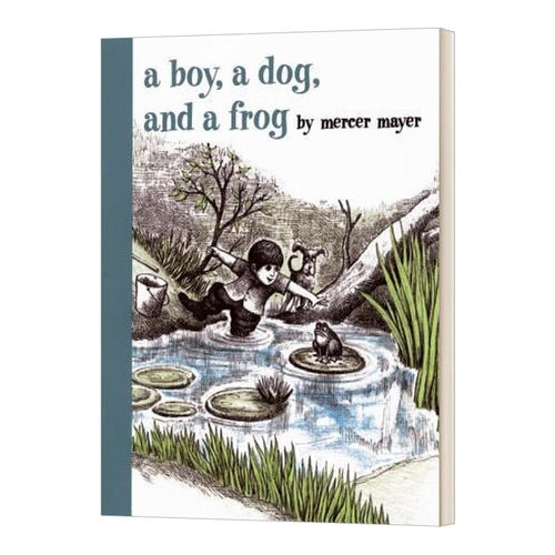 英文原版 A Boy  a Dog  and a Frog 一个男孩，一只狗和一只青蛙 精装 英文版 进口英语原版书籍