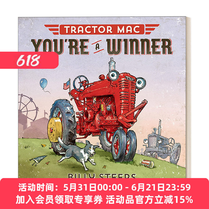 红色大拖拉机你依然是冠军 英文原版 Tractor Mac You're a Winner 儿童情绪认知 精装绘本 英文版 进口英语原版书籍