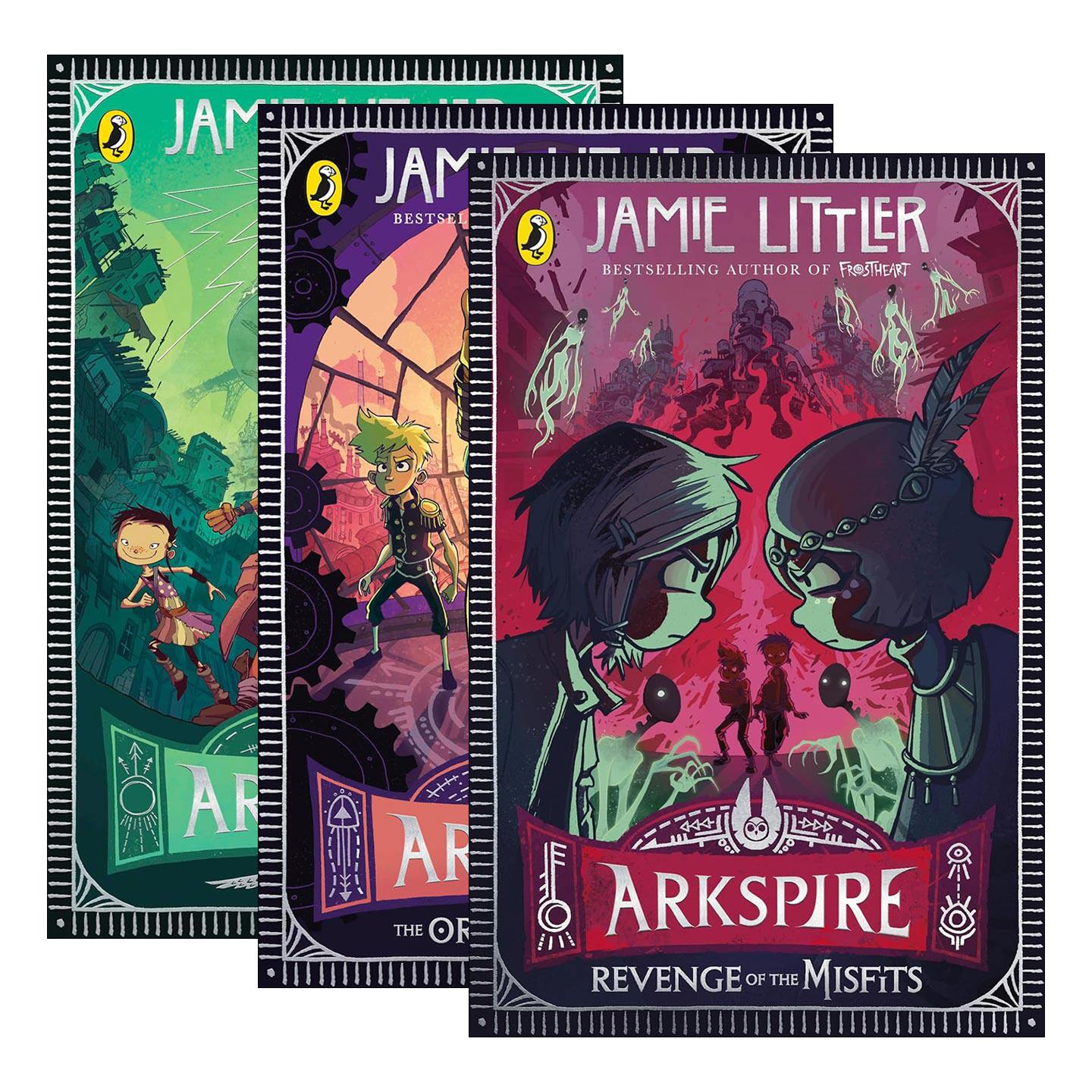 英文原版 Arkspire 阿克思派尔系列3册 少儿冒险小说 寒霜之心系列作者Jamie Littler 英文版 进口英语原版书籍