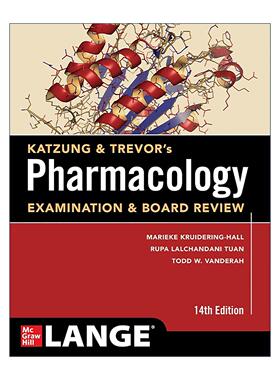 英文原版 Katzung & Trevor's Pharmacology Examination & Board Review 药理学考试指南 第14版 英文版 进口英语原版书籍