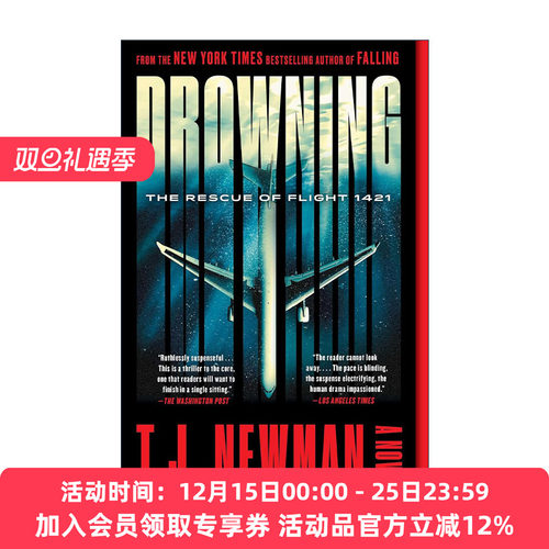 英文原版 Drowning 溺水 1421航班的救援 惊悚小说 英文版 进口英语原版书籍