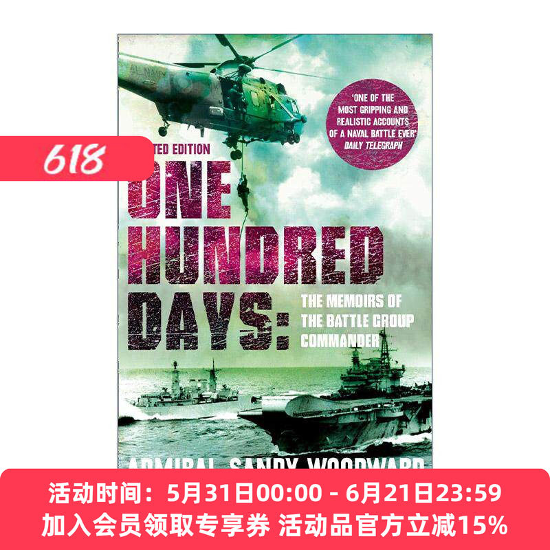英文原版 One Hundred Days 一百天 马岛战争实录 Admiral Sandy Woodward 英文版 进口英语原版书籍
