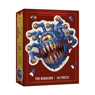 龙与地下城迷你拼图  英文原版 Dungeons and Dragons Mini Shaped Jigsaw Puzzle: The Beholder Edition 邪眼版 英文版 进口书籍