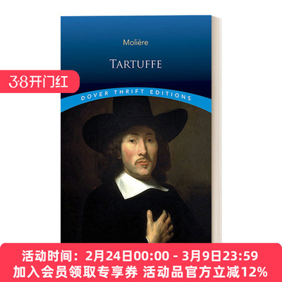 英文原版小说 Tartuffe 伪君子 莫里哀戏剧 Dover Thrift Editions 英文版 进口英语原版书籍
