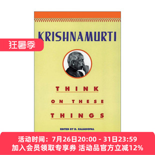 英文原版 Think on These Things 人生中不可不想的事 克里希那穆提 林青霞推荐 英文版 进口英语原版书籍