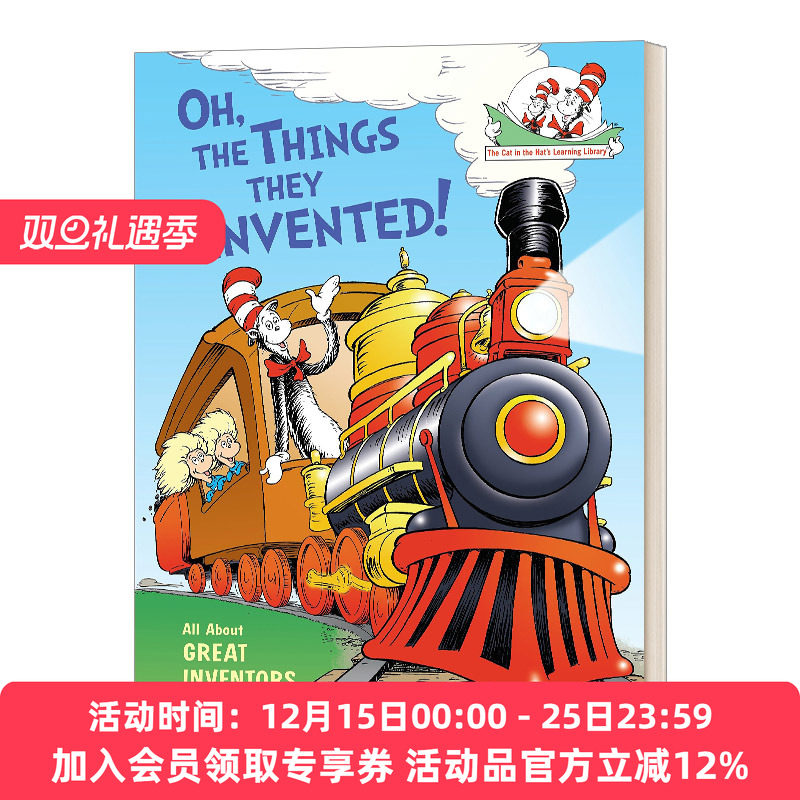 英文原版 Oh the Things They Invented 苏斯博士 戴帽子的猫图书馆 伟大的发明家 精装 英文版 进口英语原版书籍