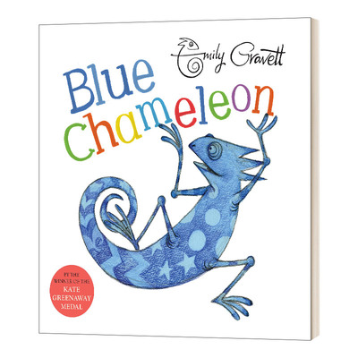 英文原版 Blue Chameleon 蓝色的变色龙 Emily Gravett 友谊交友绘本 儿童英语启蒙认知图画故事书 英文版 进口英语原版书籍