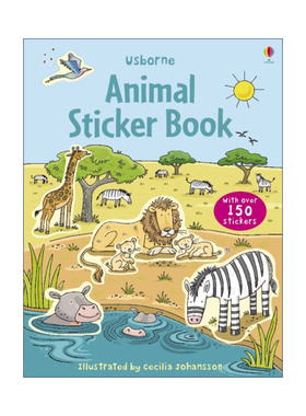 英文原版 Usborne First Sticker Book Animal 第一本贴纸书 动物 英文版 进口英语原版书籍