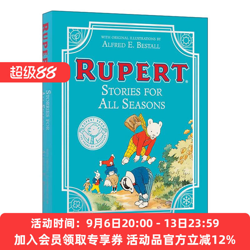 英文原版 Rupert Stories for All Seasons 宝贝熊鲁柏故事集2 100周年精装纪念版 英国儿童动画连续剧 英文版 进口英语原版书籍