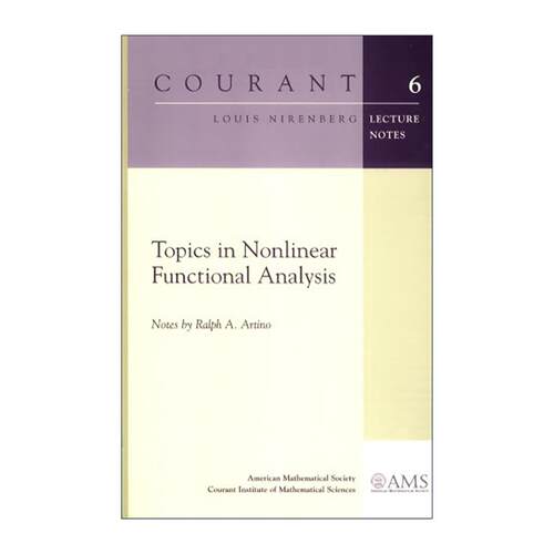 英文原版 Topics in Nonlinear Functional Analysis 非线性泛函分析主题 Louis Nirenberg 英文版 进口英语原版书籍