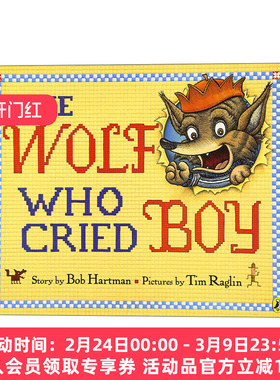 狼来了 英文原版绘本 The Wolf Who Cried Boy 5-8岁儿童经典寓言故事绘本 Bob Hartman 英文版 进口英语原版书籍