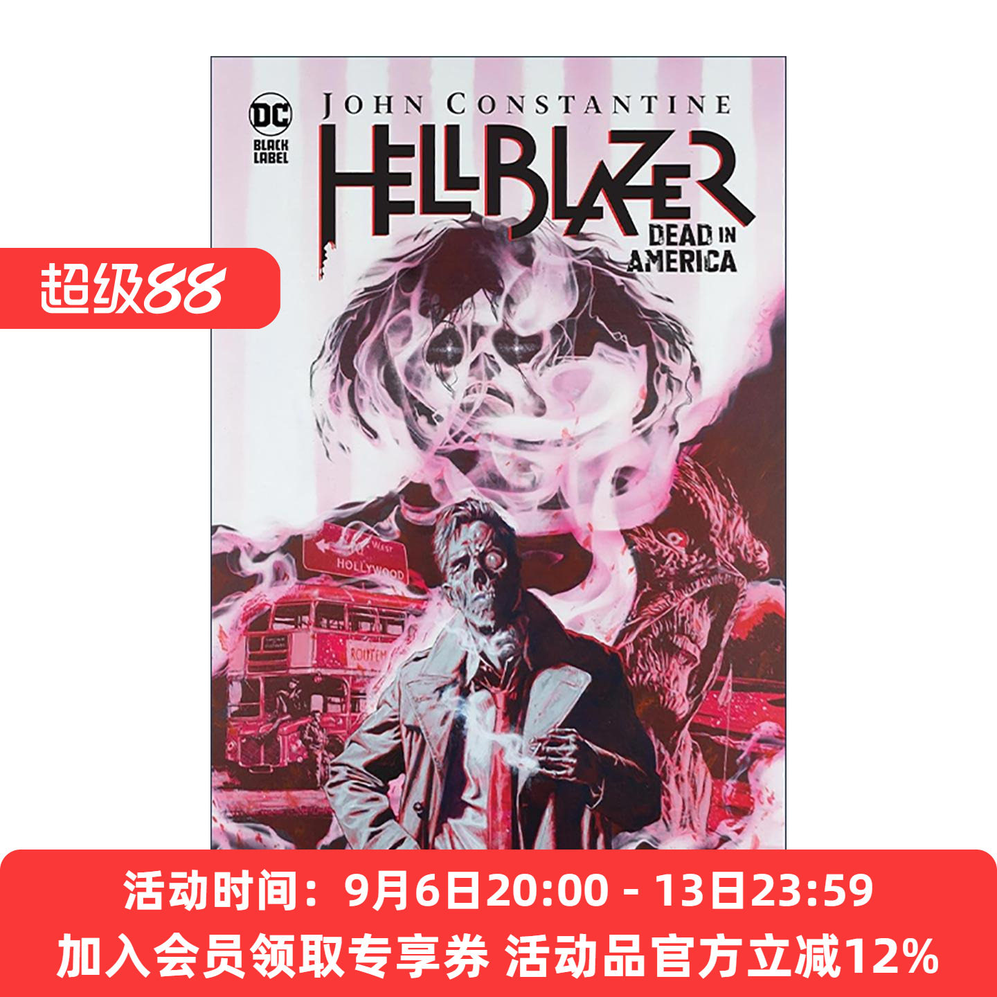 英文原版 John Constantine Hellblazer 约翰·康斯坦丁 地狱神探 美国之死 DC漫画 精装 英文版 进口英语原版书籍