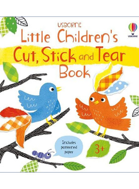 尤斯伯恩剪纸撕纸手工活动书  英文原版 Little Children's Cut And Stick Book 儿童益智游戏 英文版 进口英语原版书籍